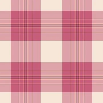 Coloured tartan vector pattern, vertical background fabric texture. Rosa pl.. 스톡 일러스트