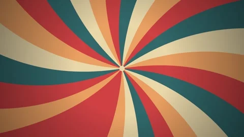 Colourful 70s sun retro motion graphic with vibrant psychedelic patterns and Stock Footage 346510732