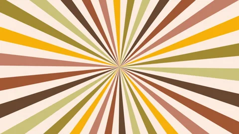 Colourful 70s Sun Retro Rotating Rays Background Animation Stock Footage 320811014