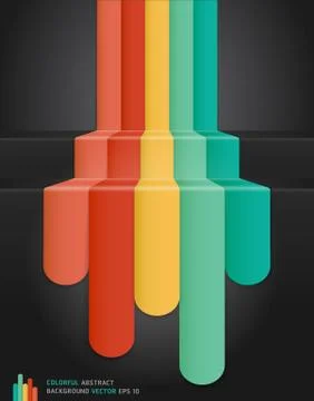 Colourful Abstract Background. Vector illustration Illustrazione stock