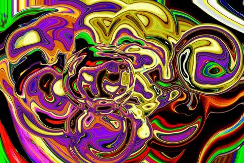 COLOURFUL ABSTRACT BUSY PATTERN Stock Illustration