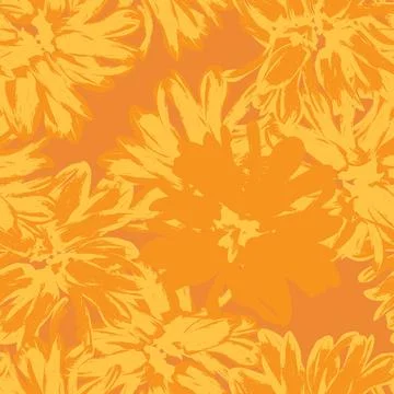 Colourful Abstract Floral Seamless Pattern Design Stock Illustration