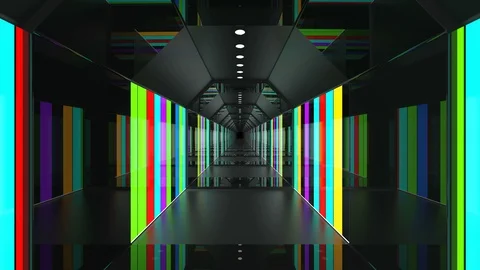 Colourful Abstract Loop Led Lights Background Stock Footage 107848210