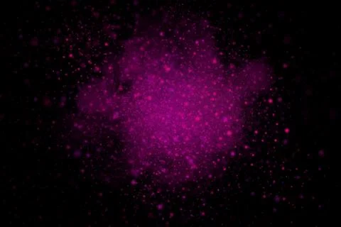 Colourful abstract powder explosion on a black background 库存插图