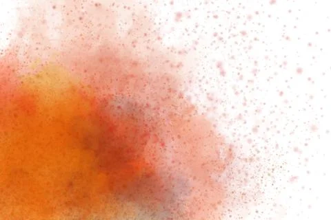 Colourful abstract powder explosion on a black background 库存插图