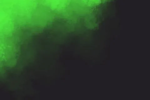 Colourful abstract powder explosion on a black background Stock Photos