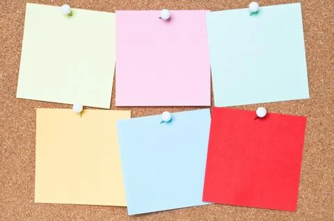 Colourful Adhesive Notes Stock Photos