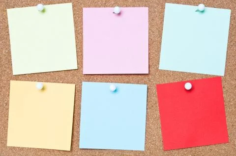 Colourful Adhesive Notes Stock Photos