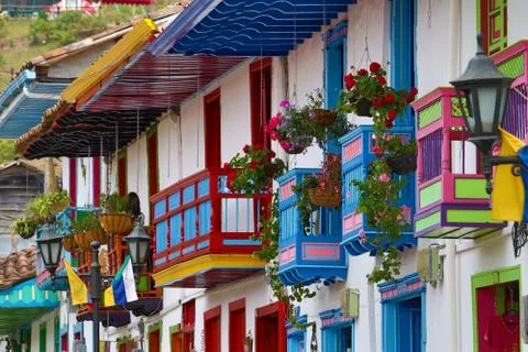 Colourful architectural details Fotos de archivo