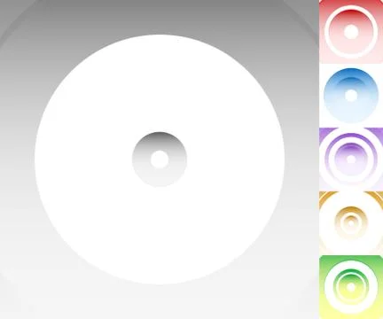 Colourful background set with circle, oval shapes Stock Illustration