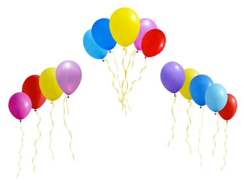 Colourful balloons Illustrazione stock