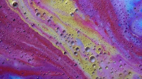 Colourful bath foam, wellness Stock Footage 107720162