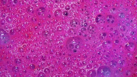 Colourful bath foam, wellness Stock Footage 107722852