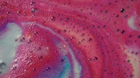 Colourful bath foam, wellness Stock Footage 107725724