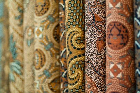 Colourful batik Stock Photos