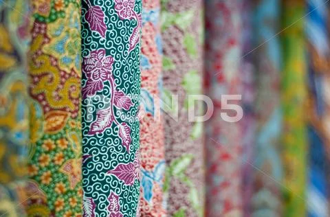 Colourful batik Stock Photos