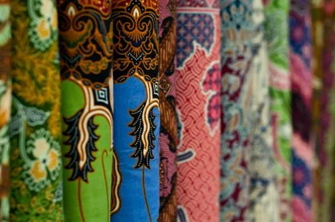 Colourful batik Stock Photos