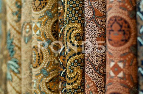 Colourful batik Stock Photos
