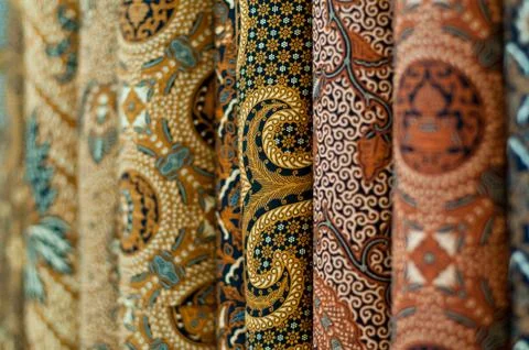 Colourful batik Stock Photos