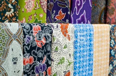 Colourful batik Stock Photos