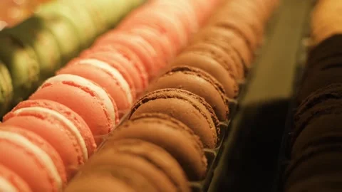 Colourful biscuit cake pancake Stock-Footage 274035104