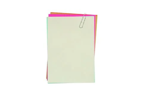 Colourful blank notes isolated Stock Photos
