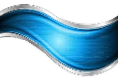 Colourful blue and silver vector waves Colourful blue and silver vector wa... Stock Photos