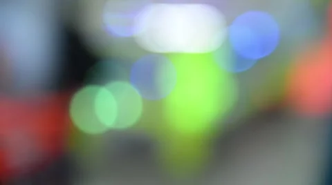 Colourful Blur defocused bokeh of light  of city indoor Video stock 63230922