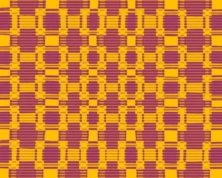Colourful blurred chequered pattern Yellow and purple blurred chequered pa... Stock Photos