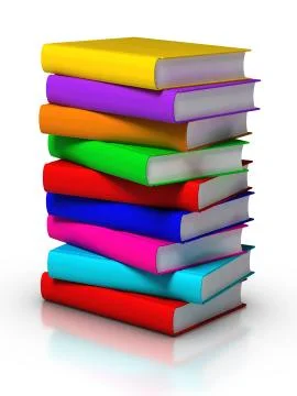 Colourful books Illustrazione stock