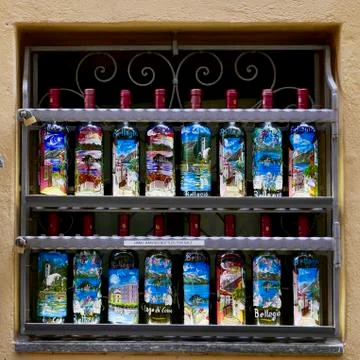 Colourful bottles Stock Photos