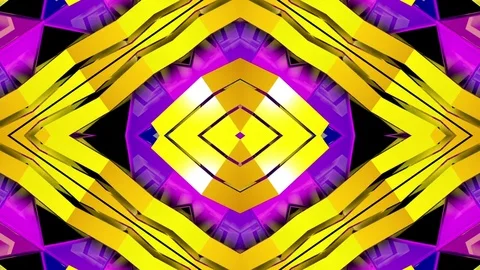 Colourful Box Geometry VJ Loops Stock Footage 74360148