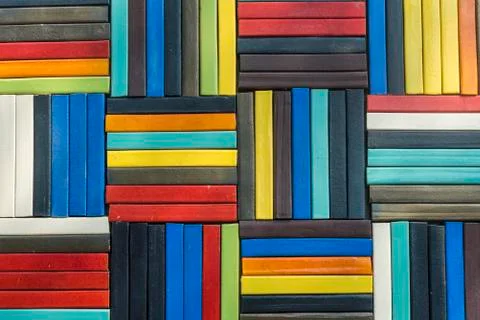 Colourful brick wall for background Stock Photos