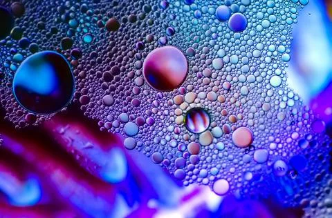 Colourful bubble mosaic Stock Photos