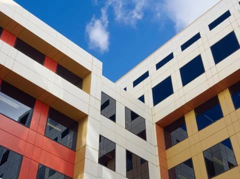 Colourful building blocks Foto stock