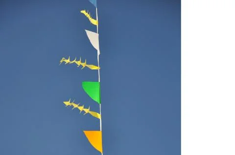 Colourful bunting Stock Photos