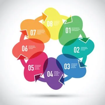 Colourful business model Stock-Illustration