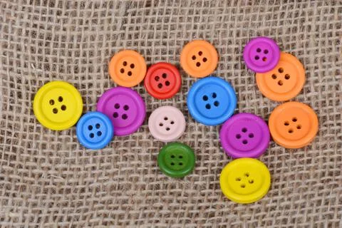 Colourful buttons Stock Photos