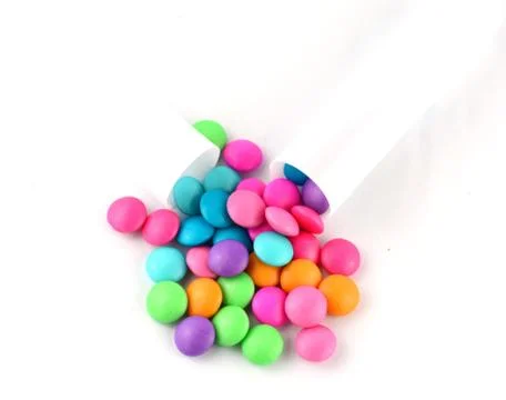 Colourful candy isolated on white background Stock Photos