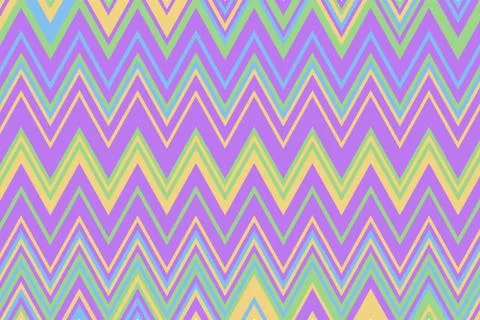 Colourful chevron pattern Geometric motif zig-zag. Vector illustration for banne Stock Illustration