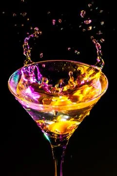 Colourful cocktail Stockfoto's