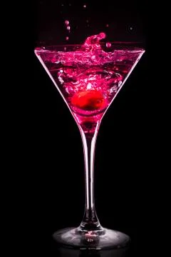 Colourful coctail on the black background Stock-Fotos
