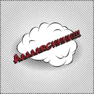 Colourful comic book style explosion vector effect Illustrazione stock