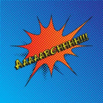 Colourful comic book style explosion vector effect Stock Illustration