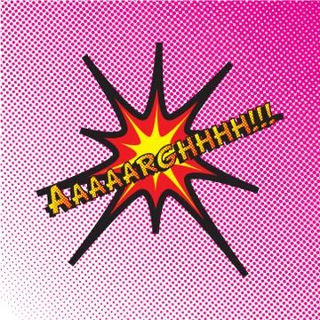 Colourful comic book style explosion vector effect Stock Illustration