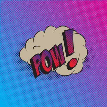 Colourful comic book style explosion vector effect Stock Illustration