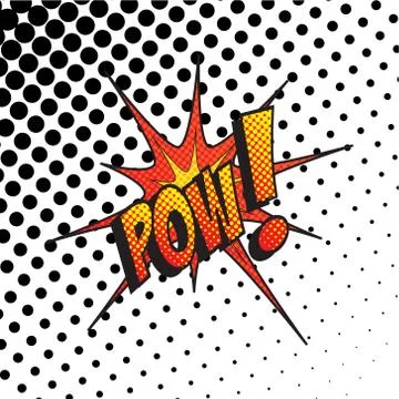 Colourful comic book style explosion vector effect Stock Illustration