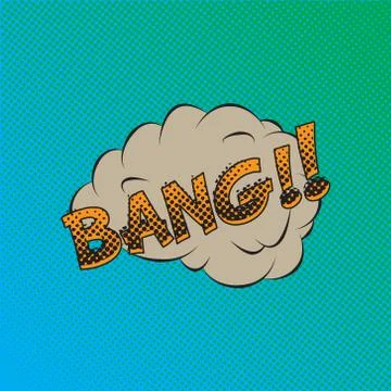 Colourful comic book style explosion vector effect Stock Illustration