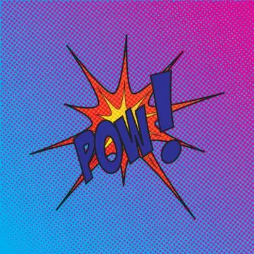 Colourful comic book style explosion vector effect Stock Illustration