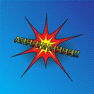 Colourful comic book style explosion vector effect Stock Illustration